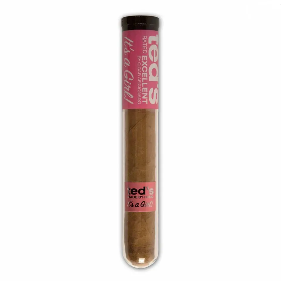 ted-s-it-s-a-girl-zigarre-toro-6x50-connecticut-glas-tube image 1