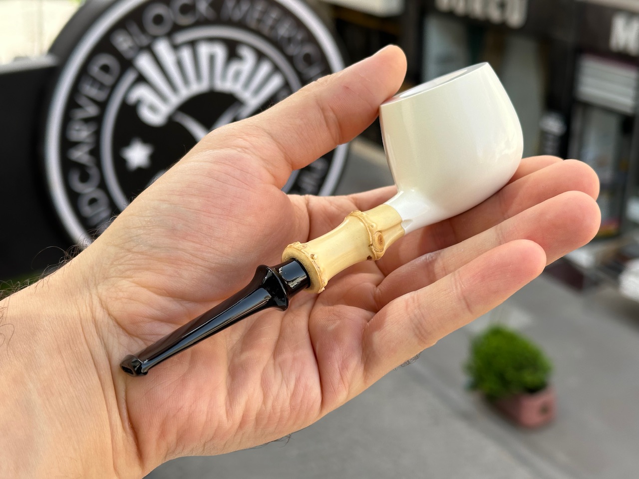 altinay-bamboo-apple-meerschaumpfeife-natur image 2