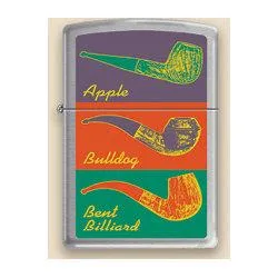 zippo-pfeifenfeuerzeug-apple-bulldog-bent-billiard-benzin image 1