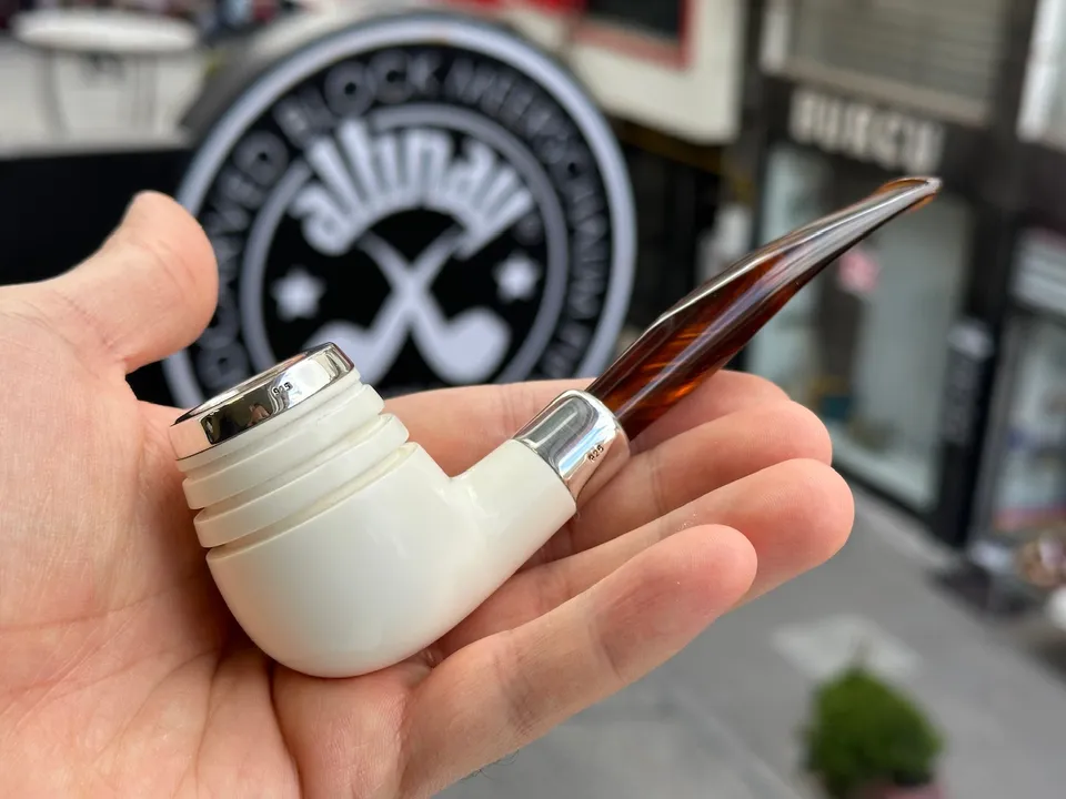 altinay-spigot-army-top-silver-brandy-meerschaumpfeife image 1