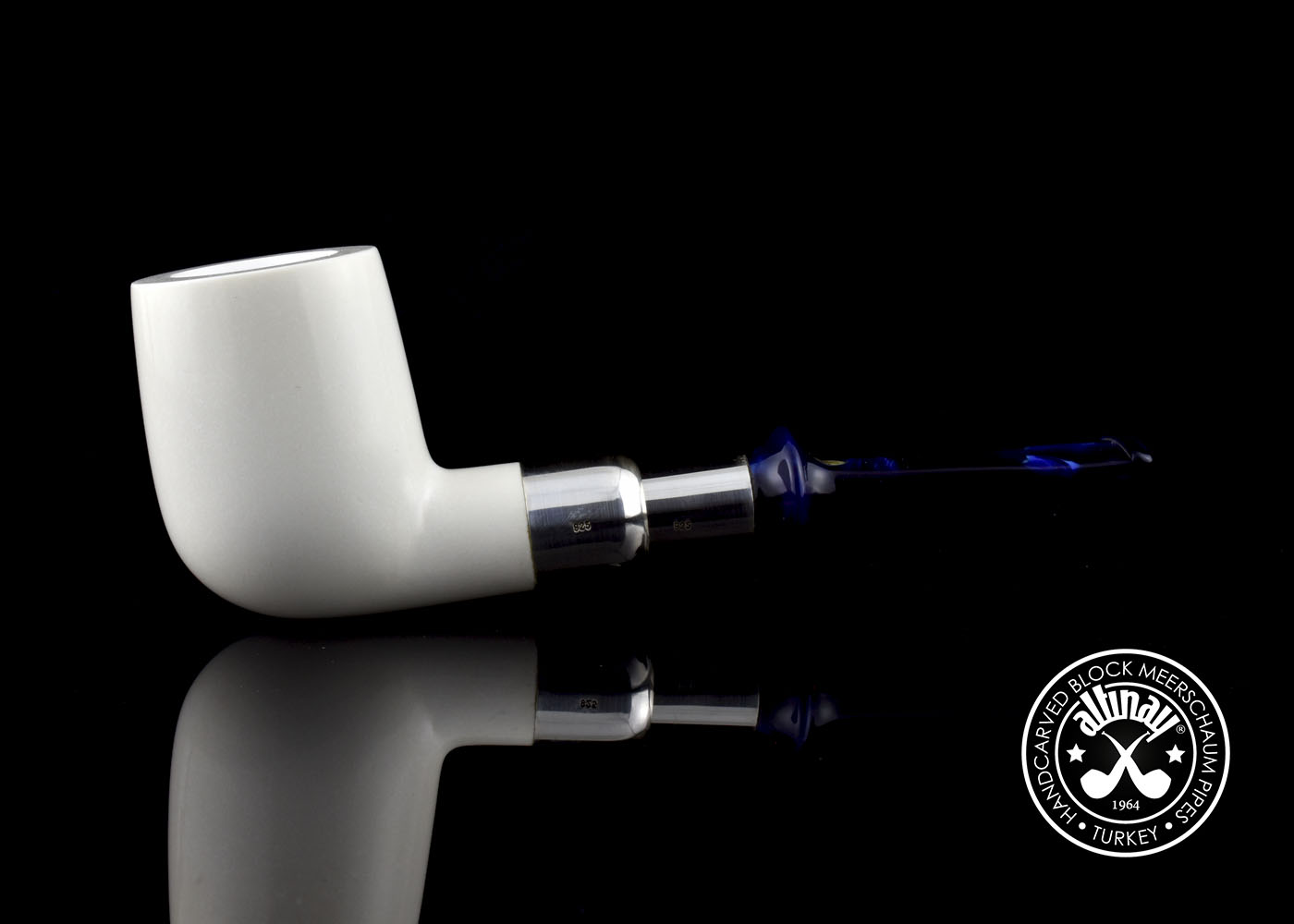 altinay-spigot-billiard-meerschaumpfeife-silber-spigot-5 image 3