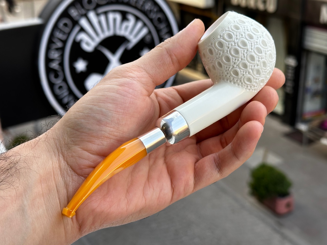 altinay-spigot-army-apple-silver-spigot-meerschaumpfeife image 2
