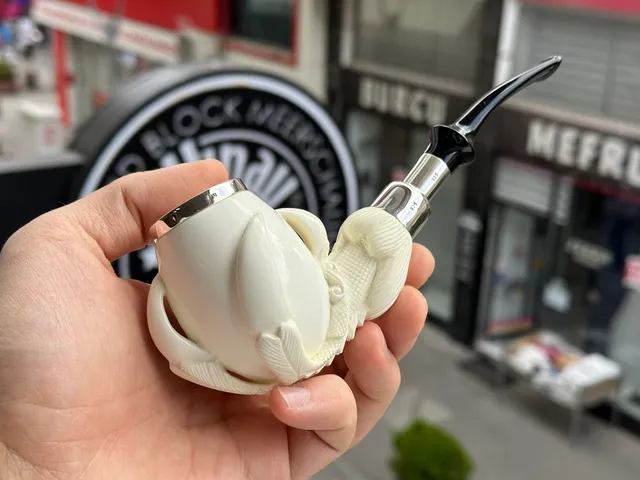 altinay-eagle-s-claw-top-silver-claw-spigot-meerschaumpfeife-silber image 1