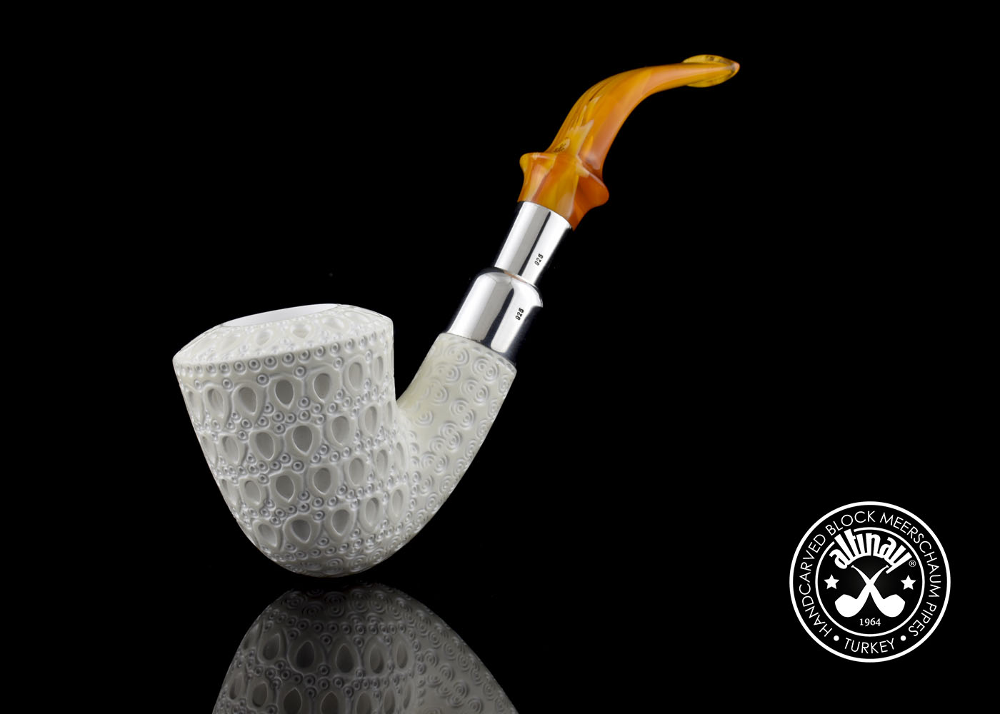 altinay-spigot-army-dublin-silver-tabakpfeife-meerschaum image 2