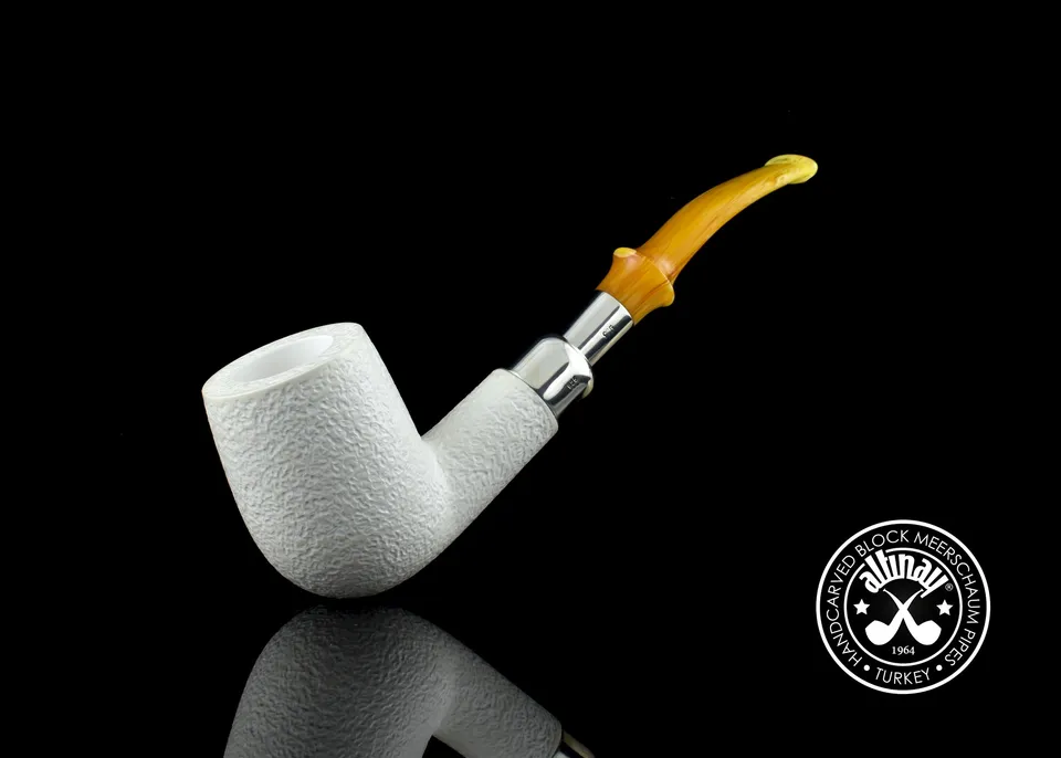 altinay-spigot-billiard-meerschaumpfeife-mit-silberring image 1