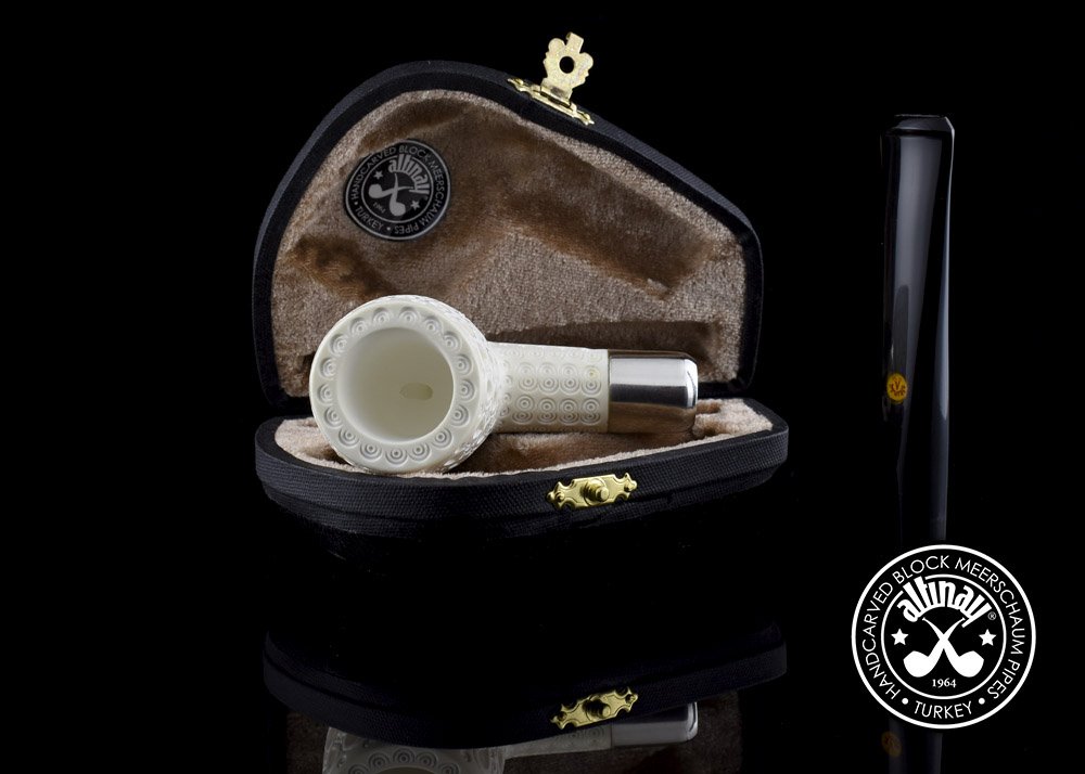 altinay-spigot-army-billard-meerschaumpfeife-silber-tabakpfeife image 7