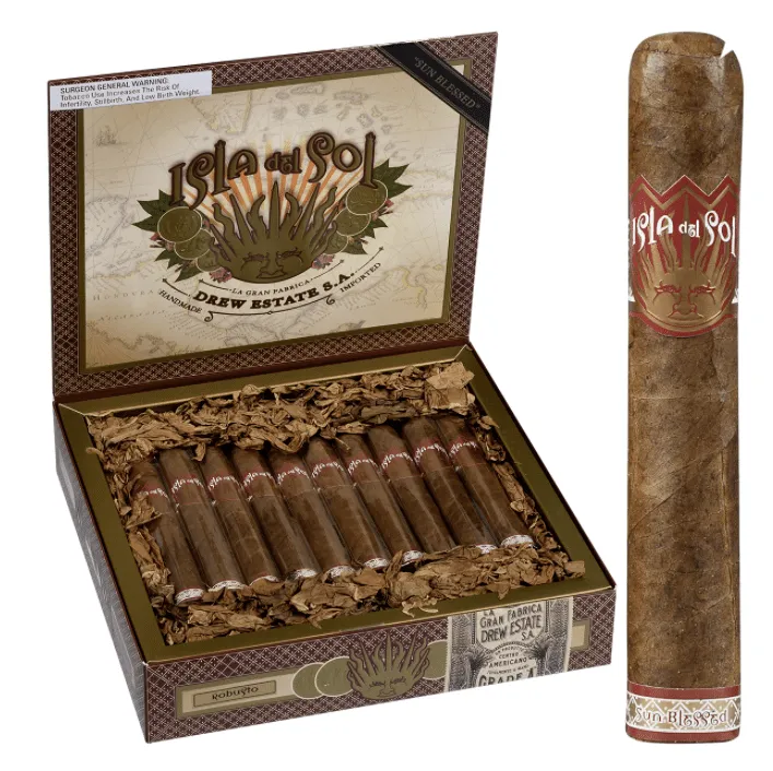 drew-estate-isla-del-sol-robusto-5x52-zigarre-kaffee-mild image 1
