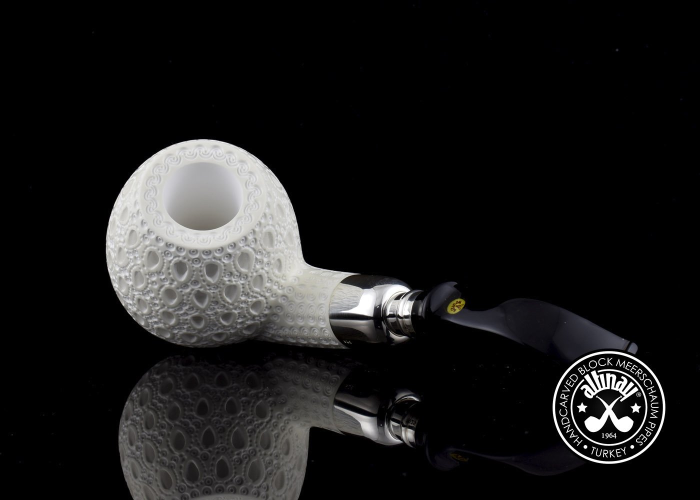 altinay-spigot-bent-apple-meerschaumpfeife-silber-spigot image 6