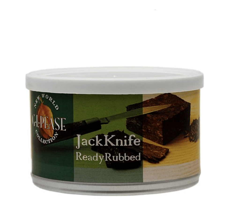g-l-pease-jackknife-ready-rubbed-pfeifentabak-2oz-kr-ftig image 1