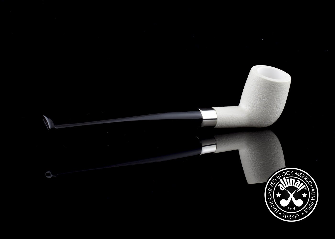 altinay-classic-bing-billiard-meerschaumpfeife-silberring image 5