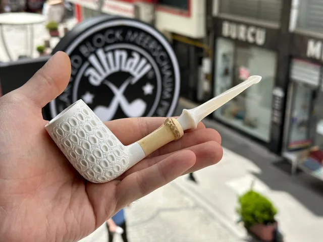 altinay-bamboo-billiard-meerschaumpfeife-handcut-stem image 1