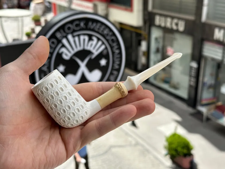 altinay-bamboo-billiard-meerschaumpfeife-handcut-stem image 1