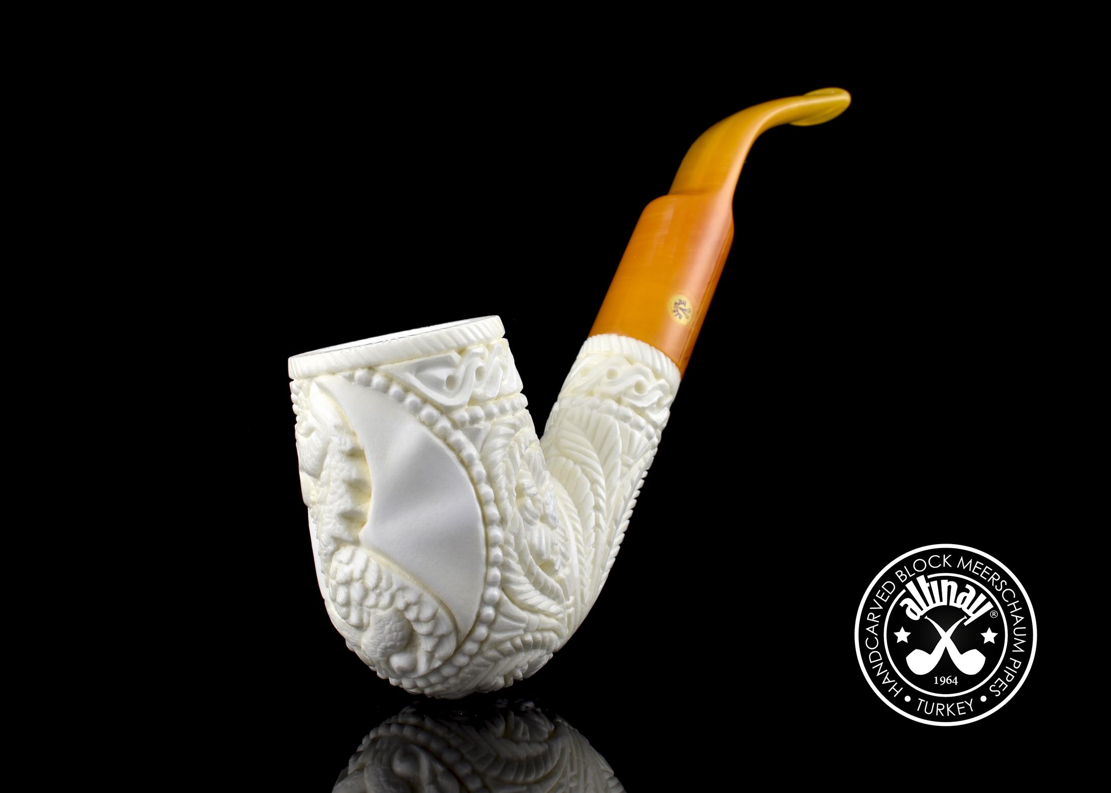 altinay-classic-billiard-drache-meerschaumpfeife-motiv image 3