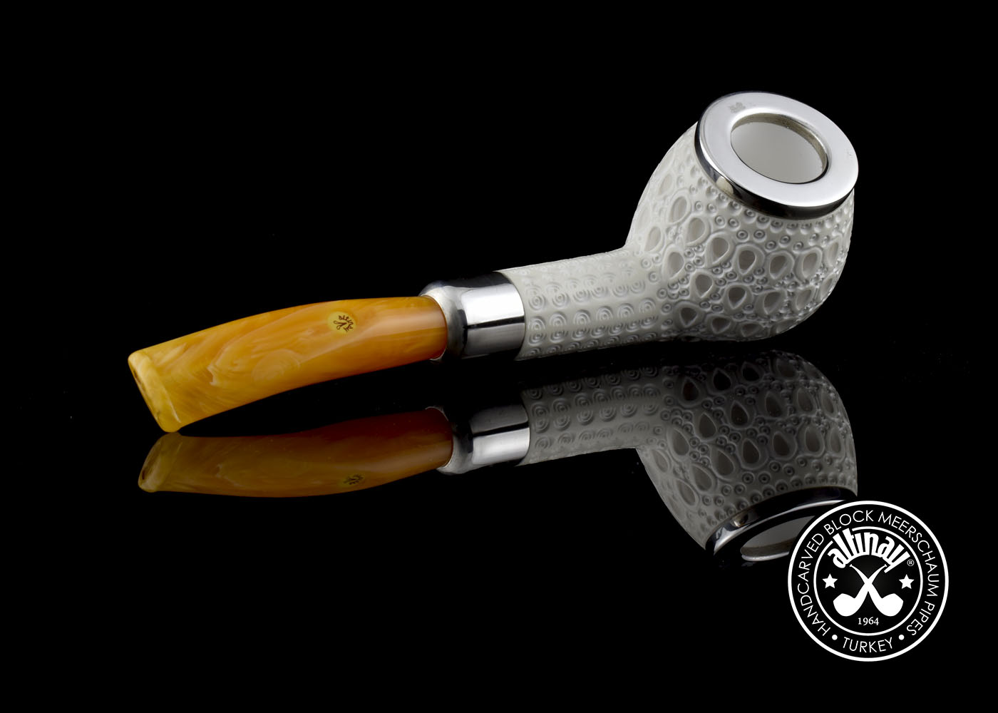 altinay-army-bent-apple-meerschaumpfeife-silber-gebogen image 3