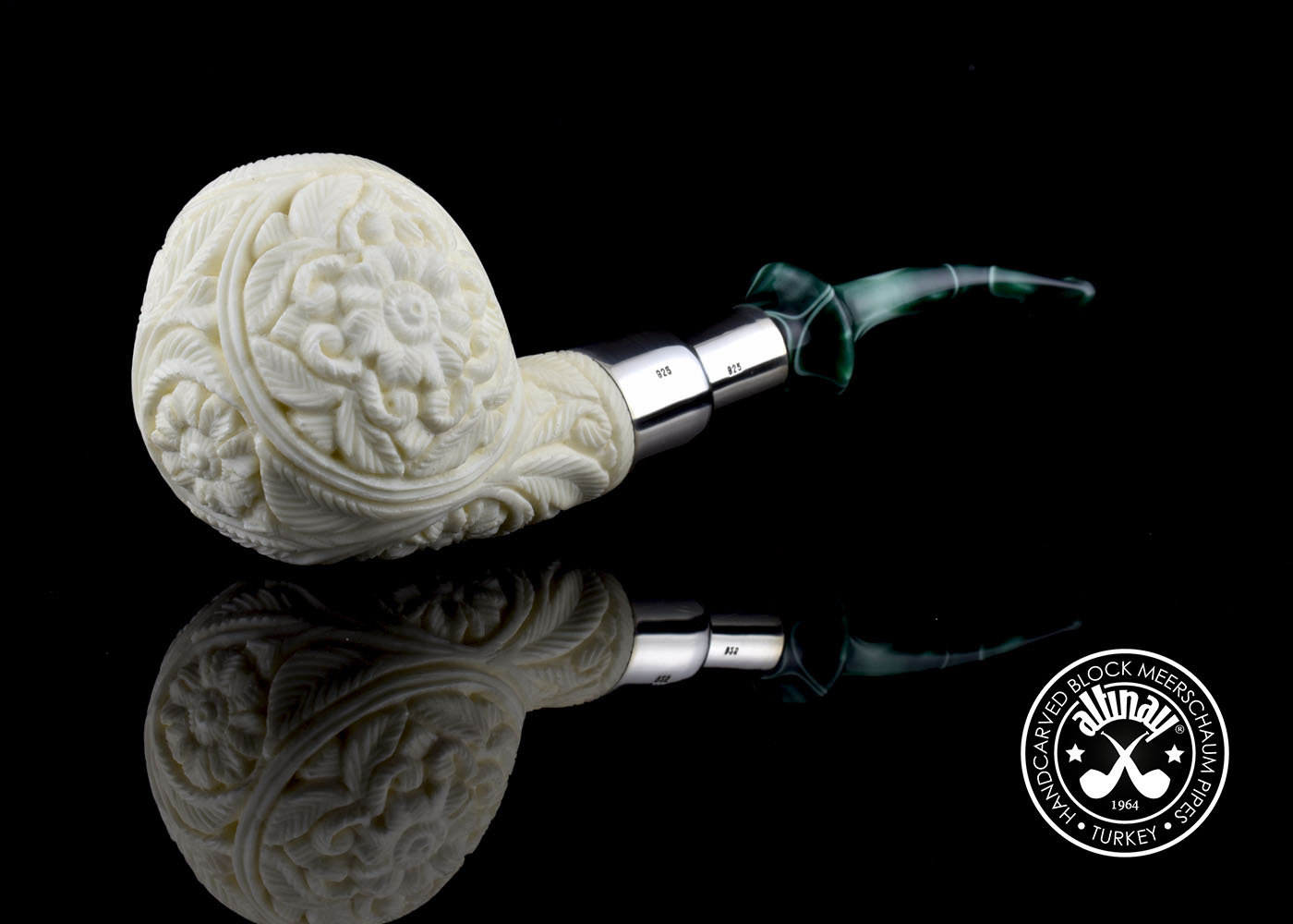 altinay-spigot-ball-meerschaumpfeife-silber-spigot-mundst-ck image 5