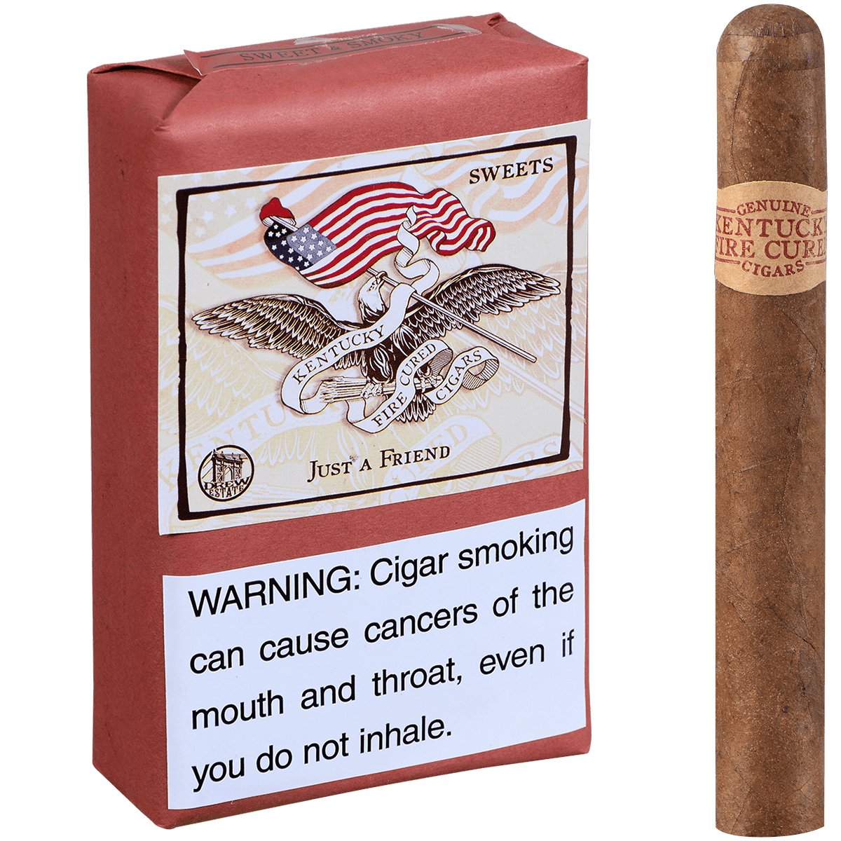 drew-estate-kentucky-fire-cured-sweets-just-a-friend-toro-10er image 1