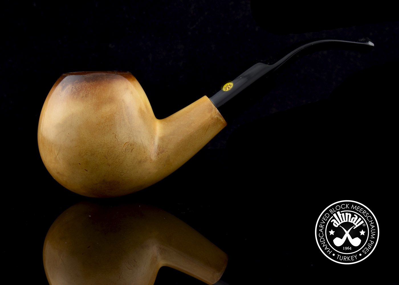 altinay-classic-apple-meerschaumpfeife-glatt-natur image 2
