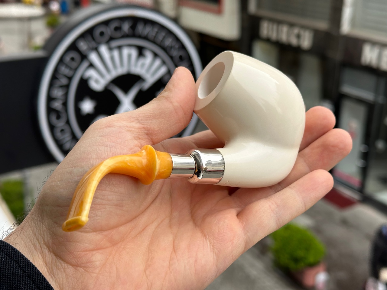 altinay-spigot-oompaul-silber-meerschaumpfeife-gebogen image 2