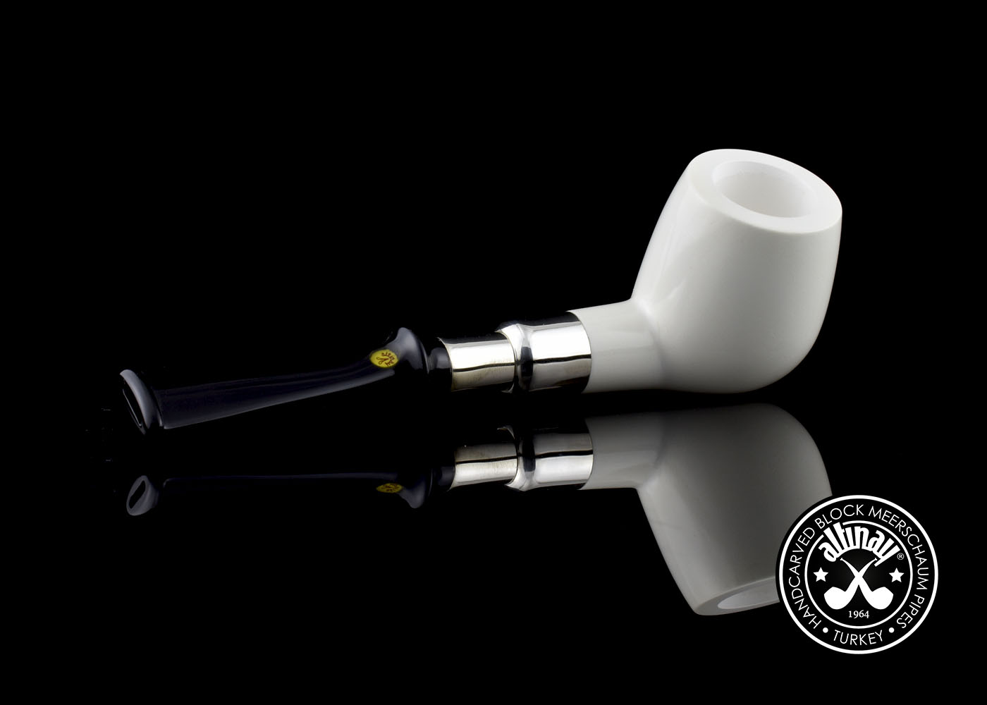 altinay-spigot-apple-meerschaumpfeife-silberring image 5