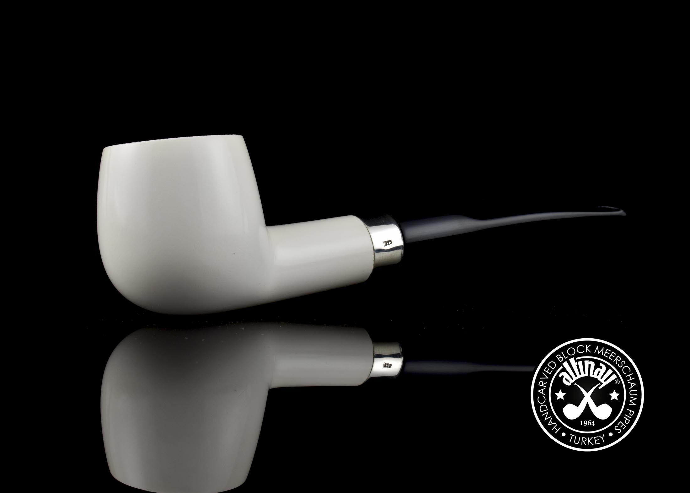 altinay-classic-pot-50192-meerschaumpfeife-silberring image 1