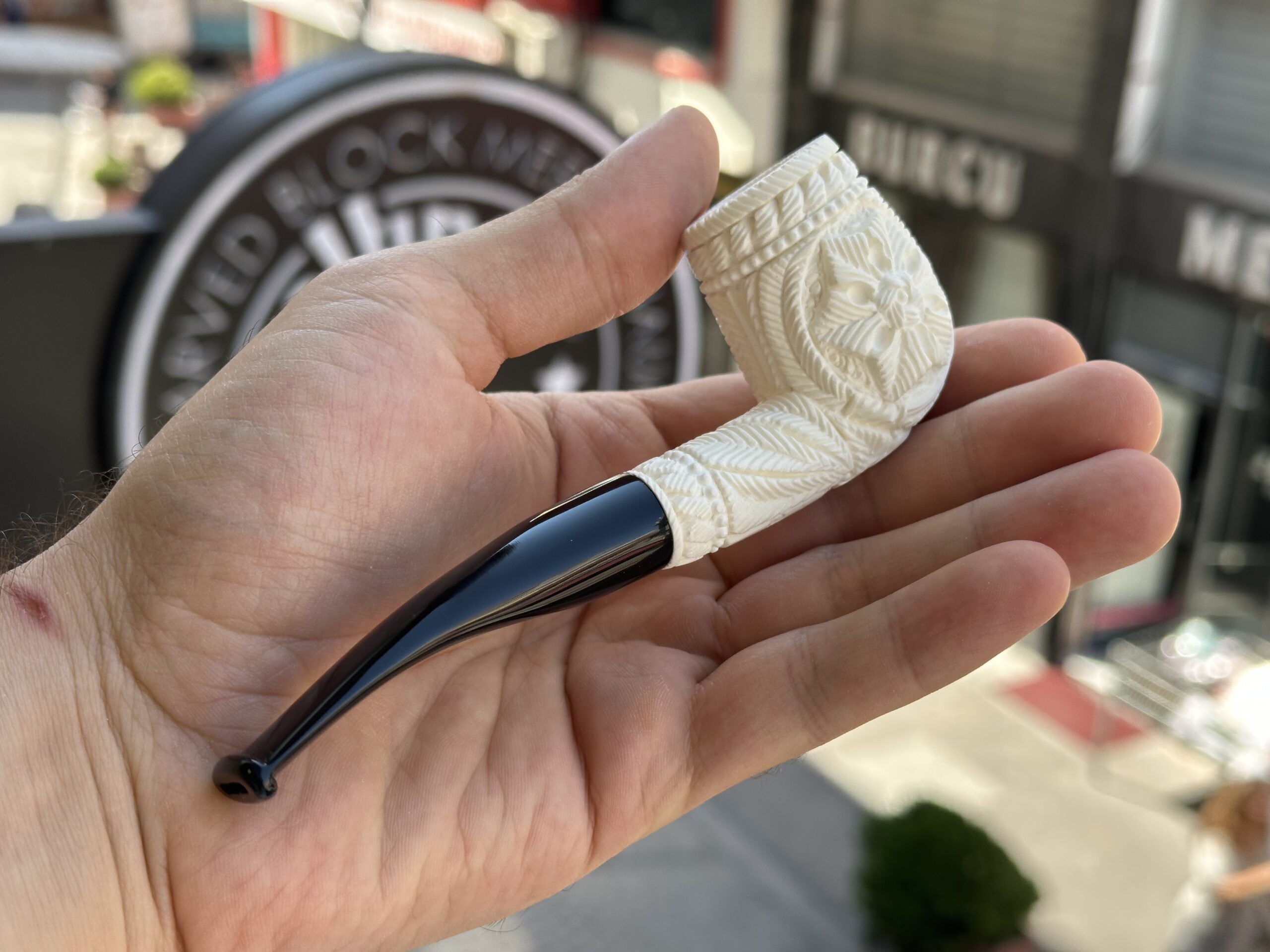 altinay-classic-billiard-meerschaum-pfeife-glatt-wei image 2
