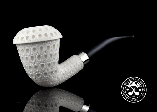 altinay-calabash-meerschaumpfeife-mit-silberband-natur image 1