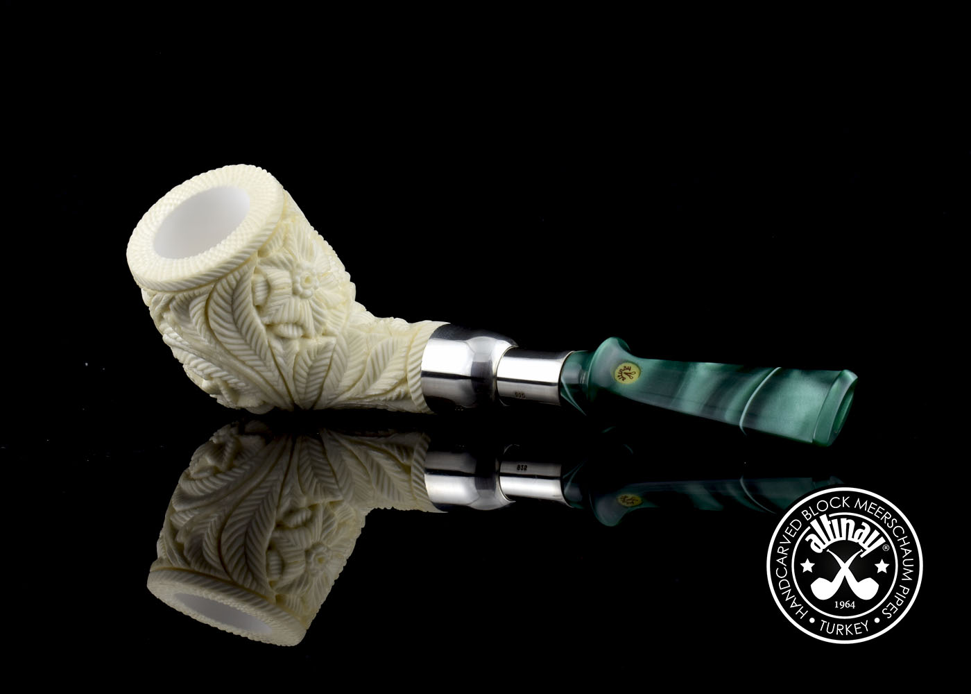 altinay-spigot-billiard-silver-meerschaumpfeife-gerade image 4