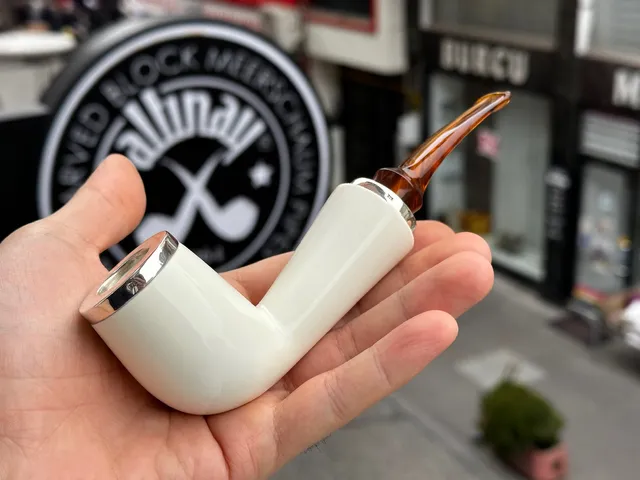 altinay-reverse-calabash-army-meerschaumpfeife-silber image 1