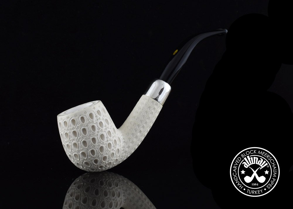 altinay-spigot-bent-billiard-silver-army-meerschaumpfeife image 6