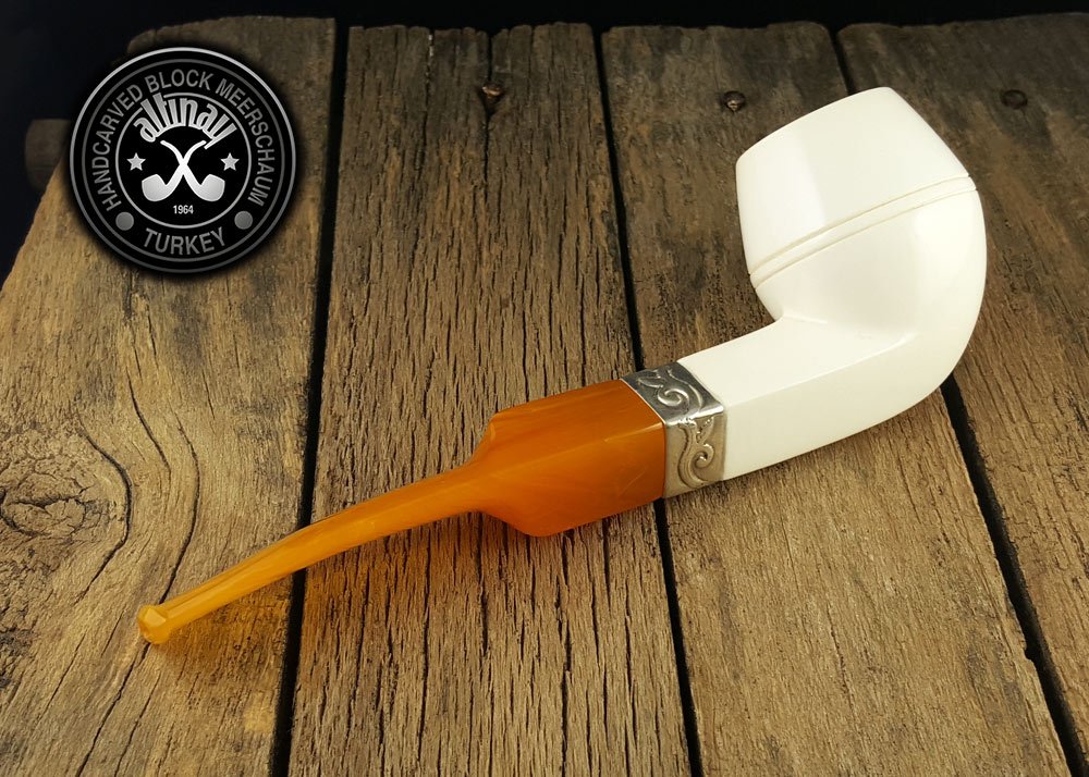 altinay-classic-bulldog-meerschaumpfeife-silberring-etui image 7