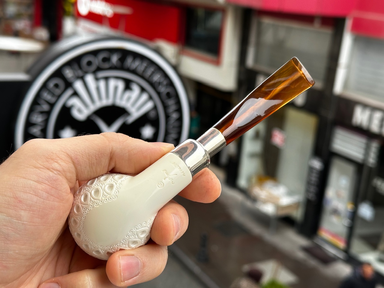 altinay-spigot-army-apple-silver-meerschaumpfeife image 5