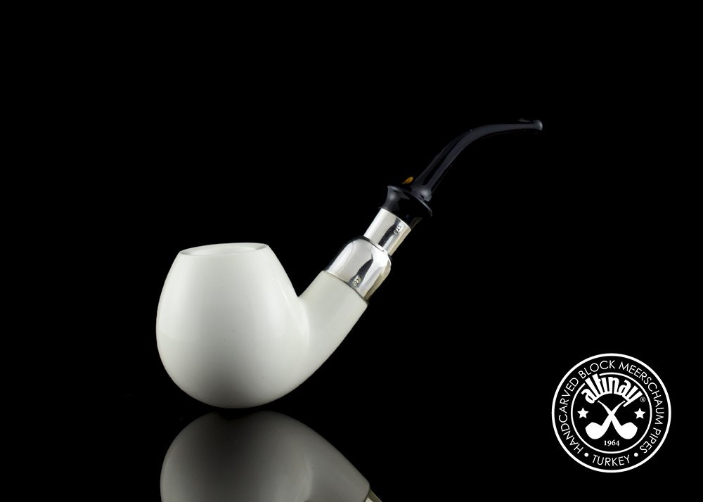 altinay-spigot-apple-meerschaumpfeife-silber-apfelform image 1