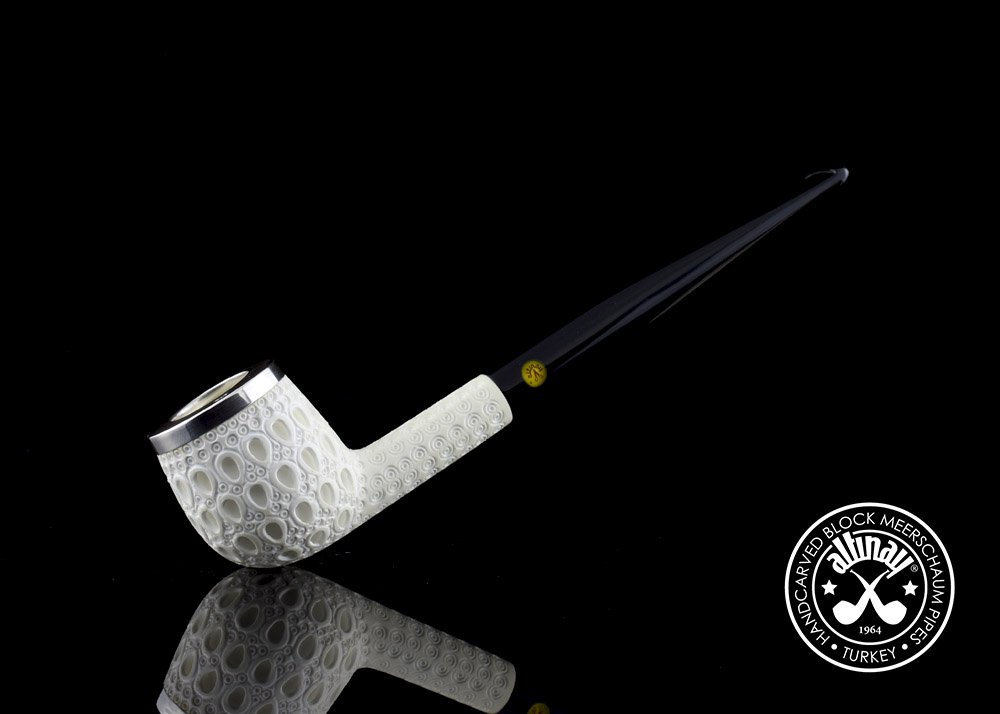 altinay-classic-billiard-meerschaumpfeife-top-silver-silberring image 2