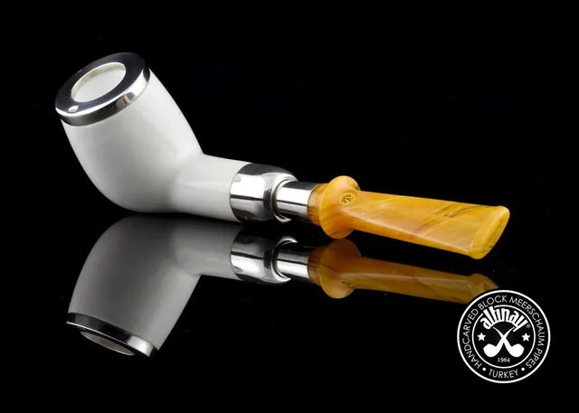 altinay-spigot-army-billiard-meerschaumpfeife-silberkappe-2 image 1