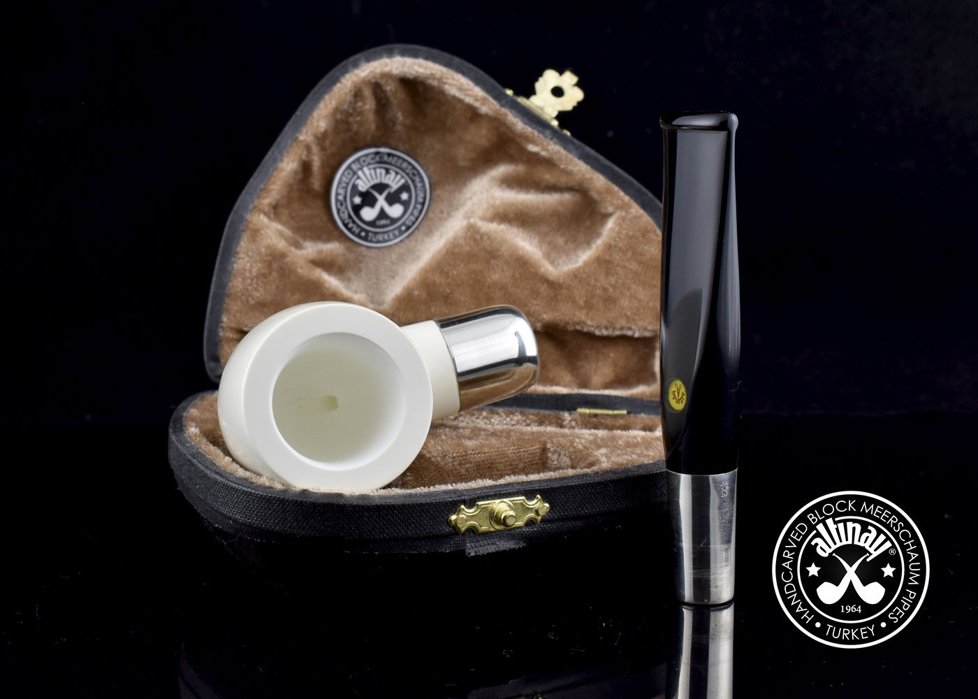 altinay-spigot-billiard-meerschaumpfeife-silberring image 5