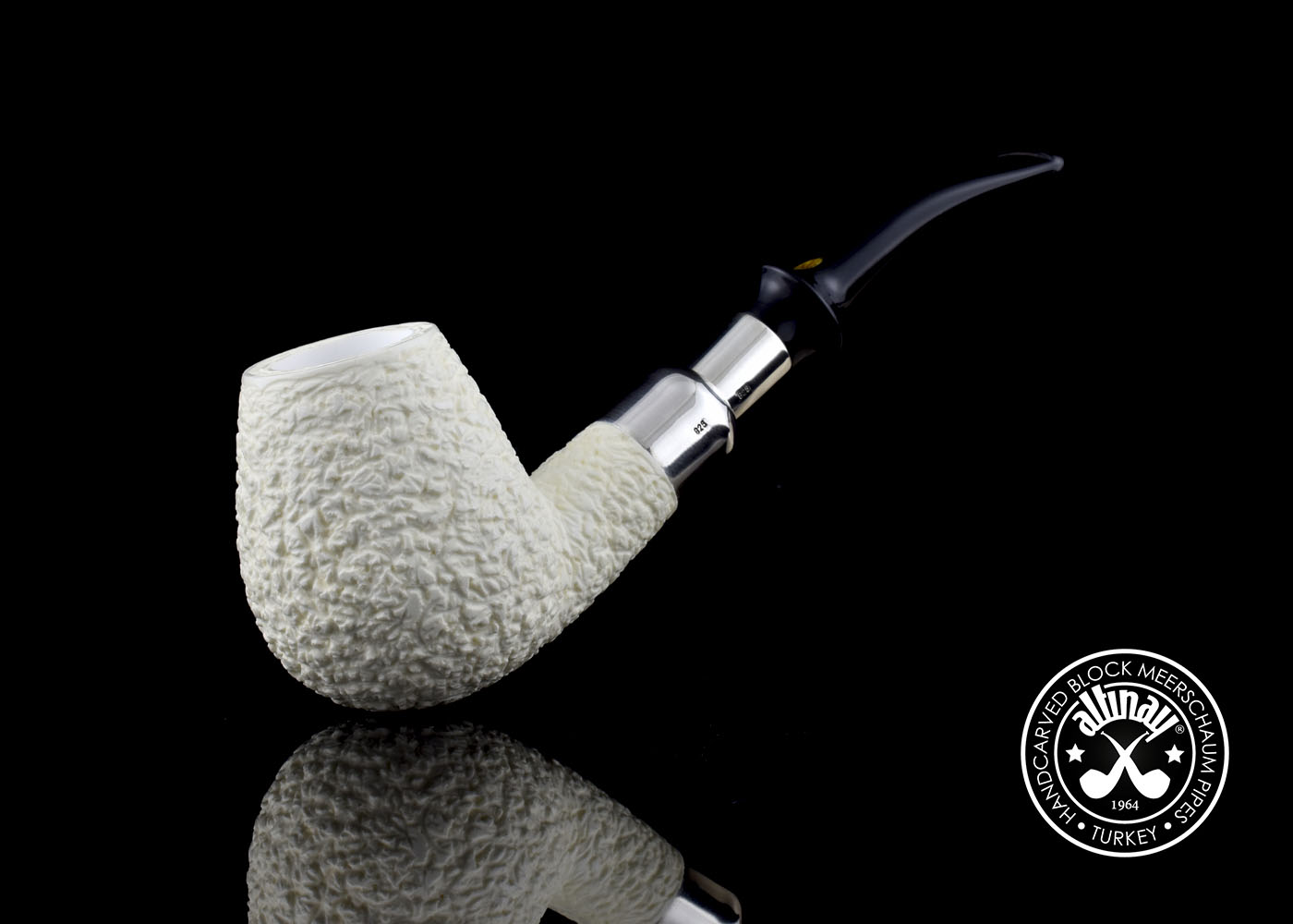 altinay-spigot-billiard-meerschaumpfeife-silber-spigot-7 image 5