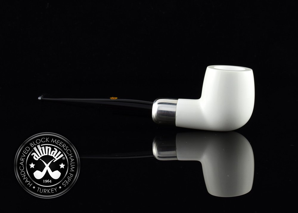 altinay-spigot-army-billiard-meerschaumpfeife-silber-2 image 2