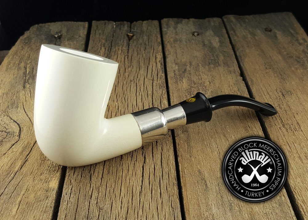 altinay-calabash-silber-spigot-meerschaumpfeife-mit-etui image 3