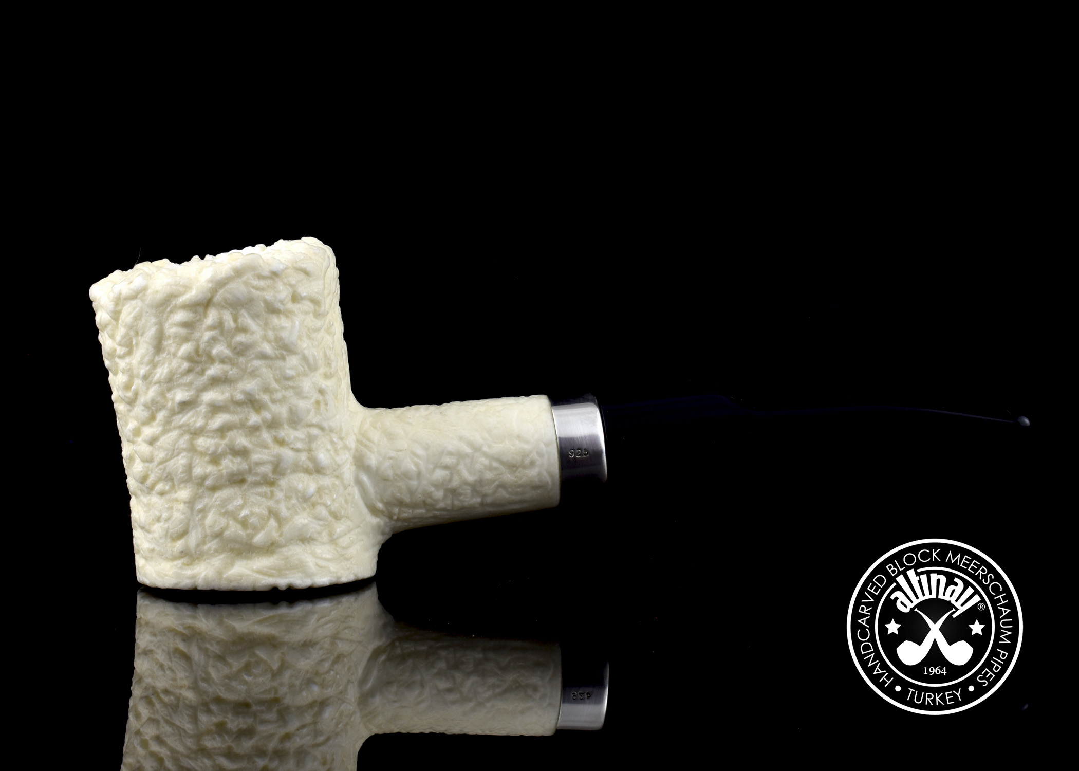altinay-classic-poker-meerschaumpfeife-mit-silberring image 2