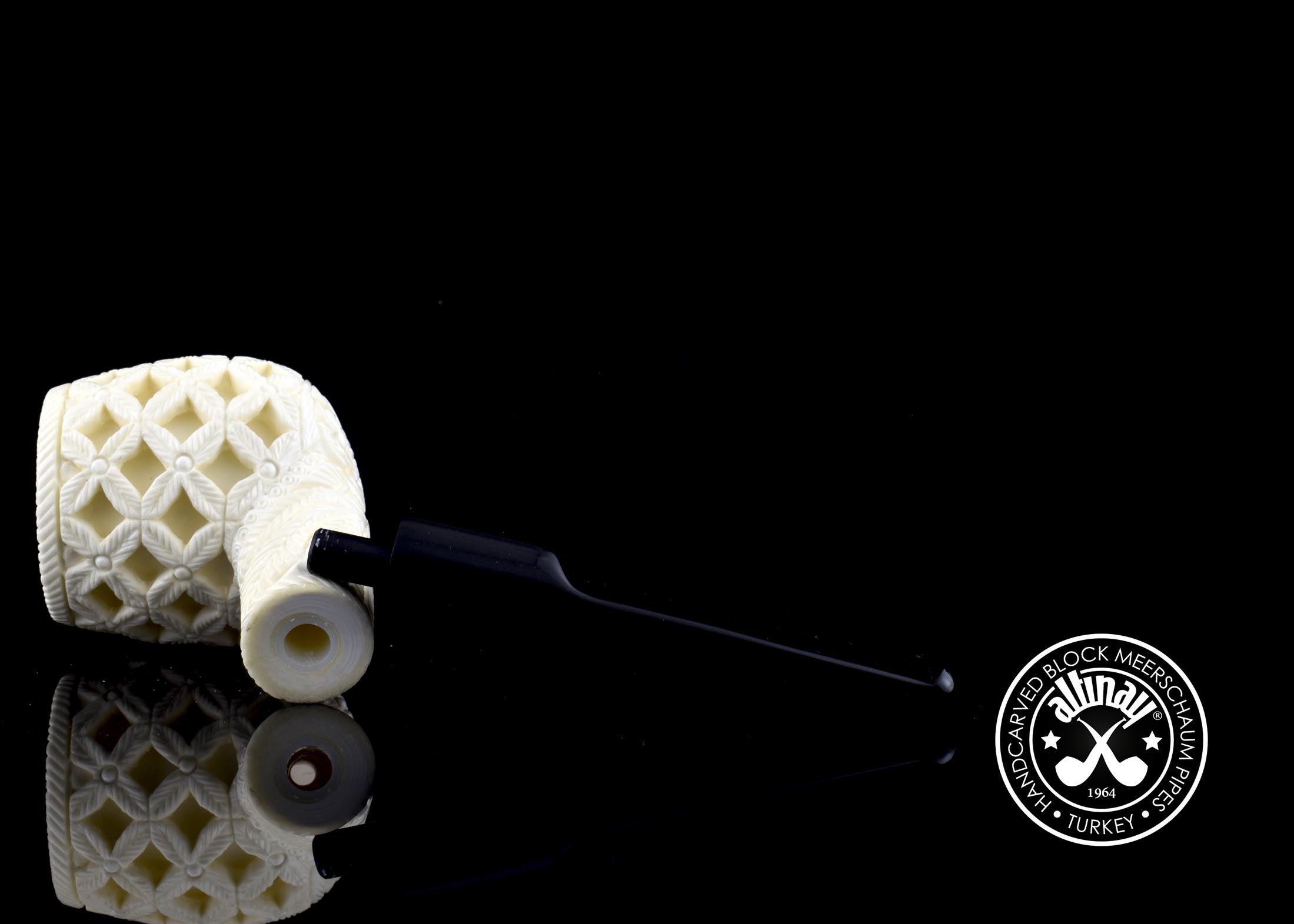 altinay-classic-deep-lattice-apple-meerschaumpfeife image 2