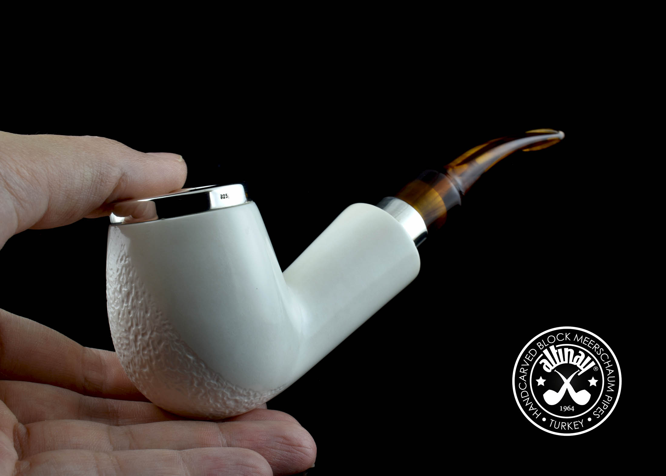altinay-classic-52254-meerschaumpfeife-brandy-silberband image 3