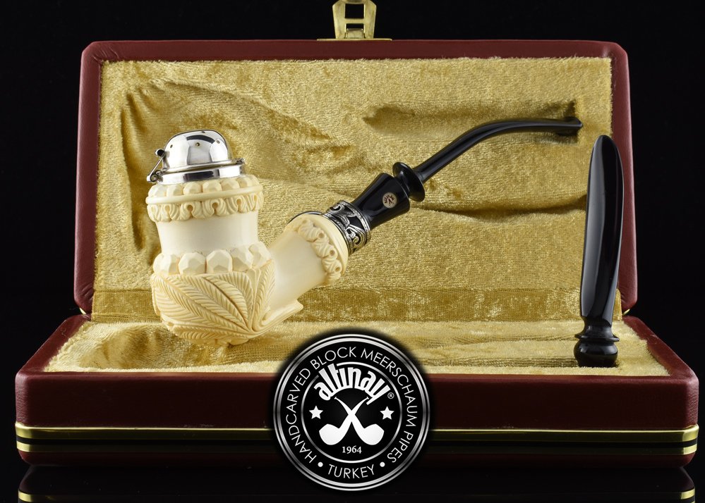 altinay-classic-vienna-meerschaumpfeife-set-silber image 1