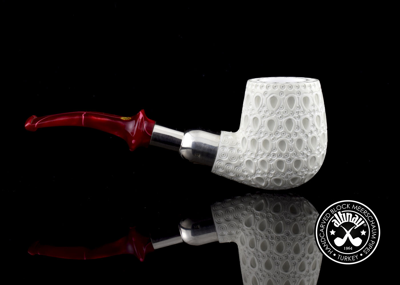altinay-spigot-army-billiard-silver-spigot-meerschaumpfeife-gerade image 5