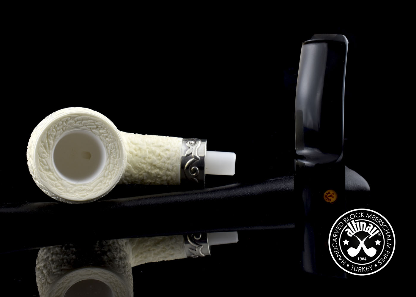altinay-classic-billiard-meerschaumpfeife-silberband image 6