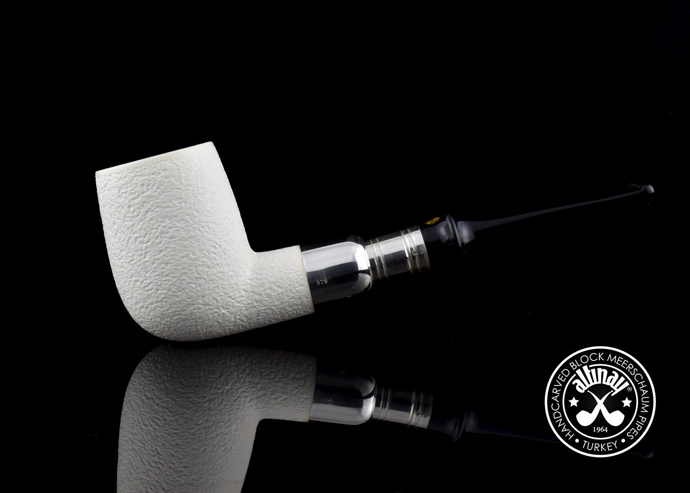 altinay-spigot-billiard-meerschaumpfeife-silber-spigot-6 image 3