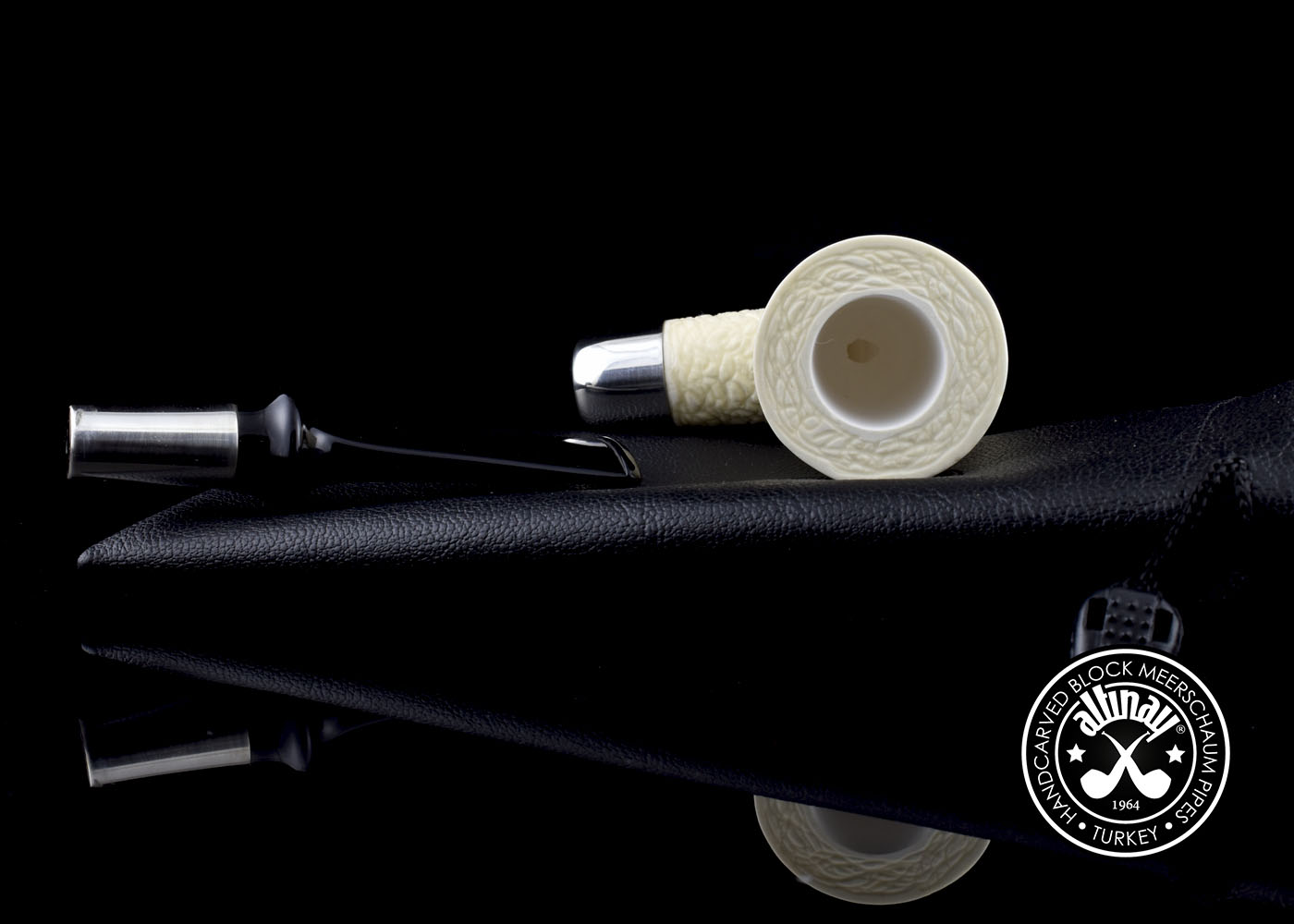 altinay-spigot-poker-meerschaumpfeife-silberring image 2
