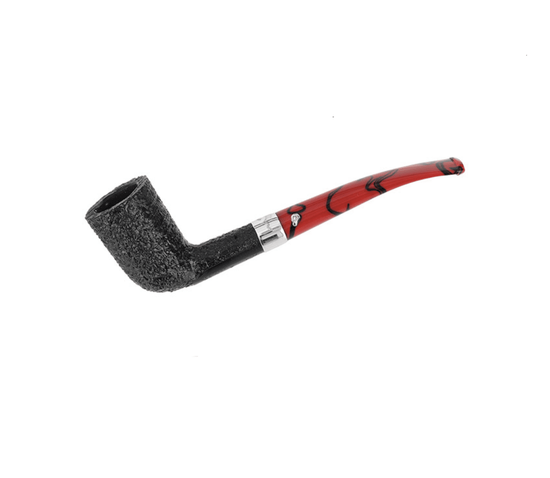 peterson-dracula-124-pfeife-bent-dublin-sandblast-fishtail image 1