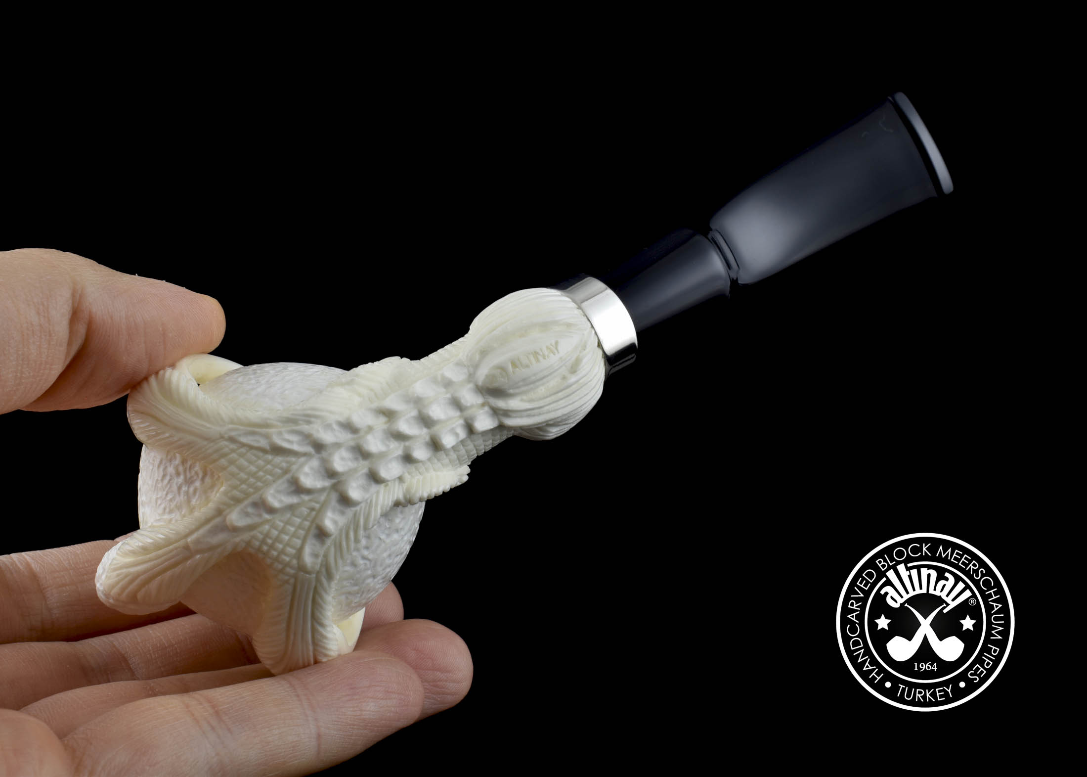 altinay-eagle-s-claw-claw-meerschaumpfeife-silberring image 8