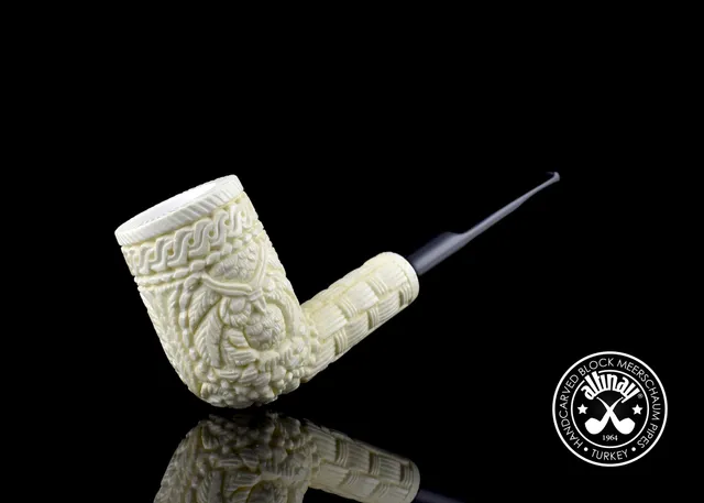 altinay-classic-billiard-meerschaumpfeife-mit-eulenmotiv image 1