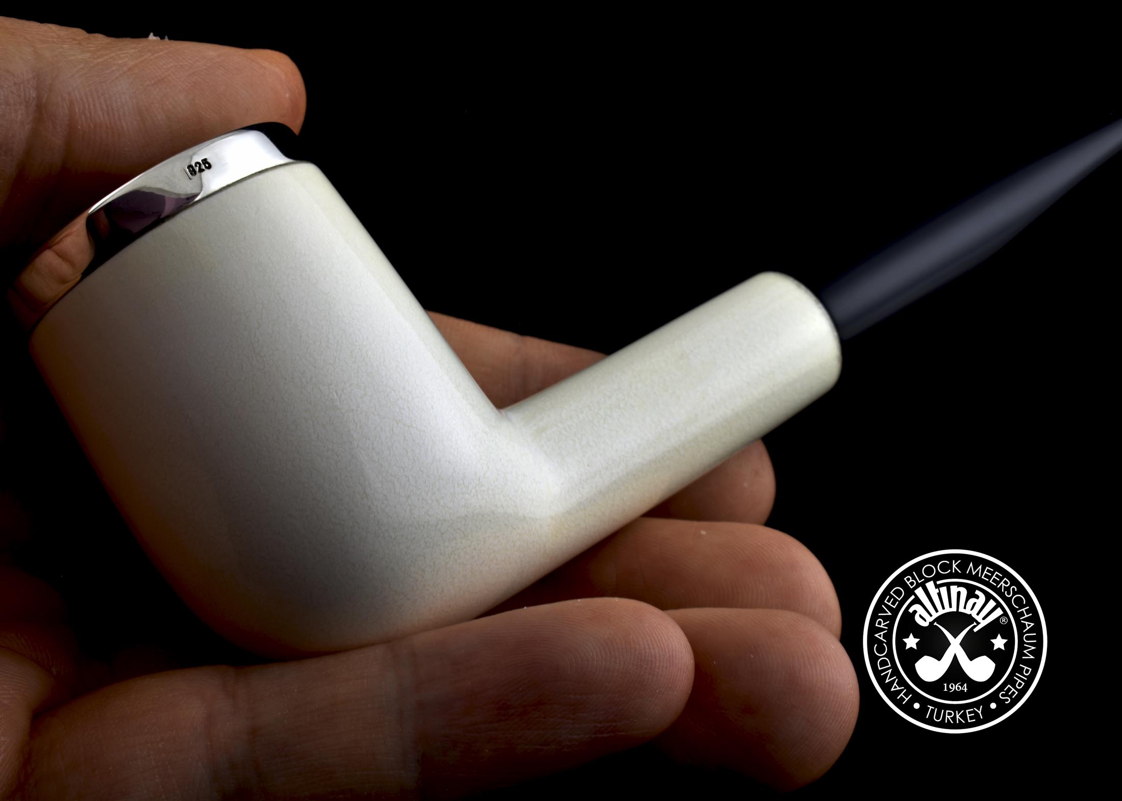 altinay-translucent-top-silver-billiard-meerschaumpfeife image 8